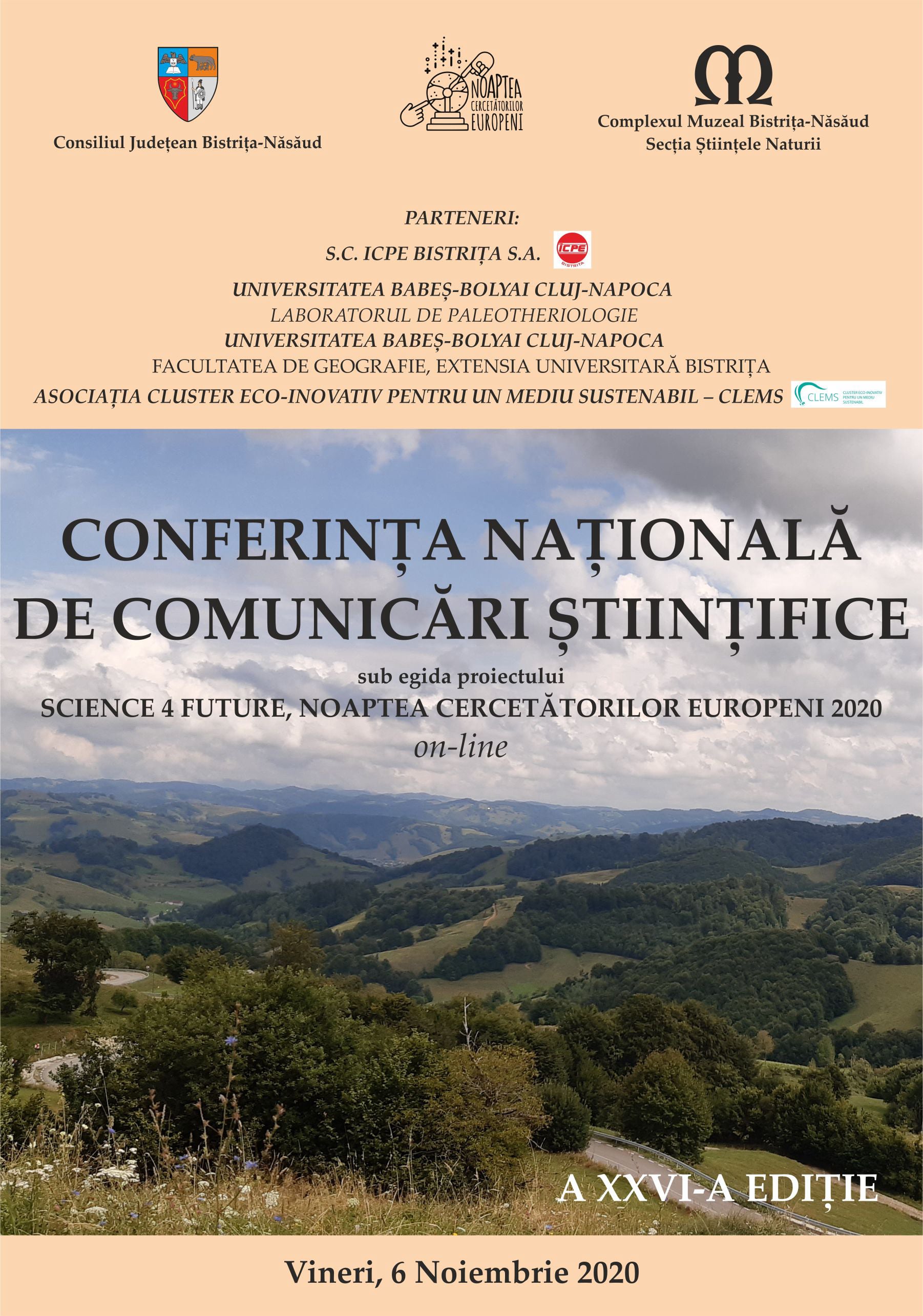 CMBN Conferința Națională de Comunicări Științifice 2020