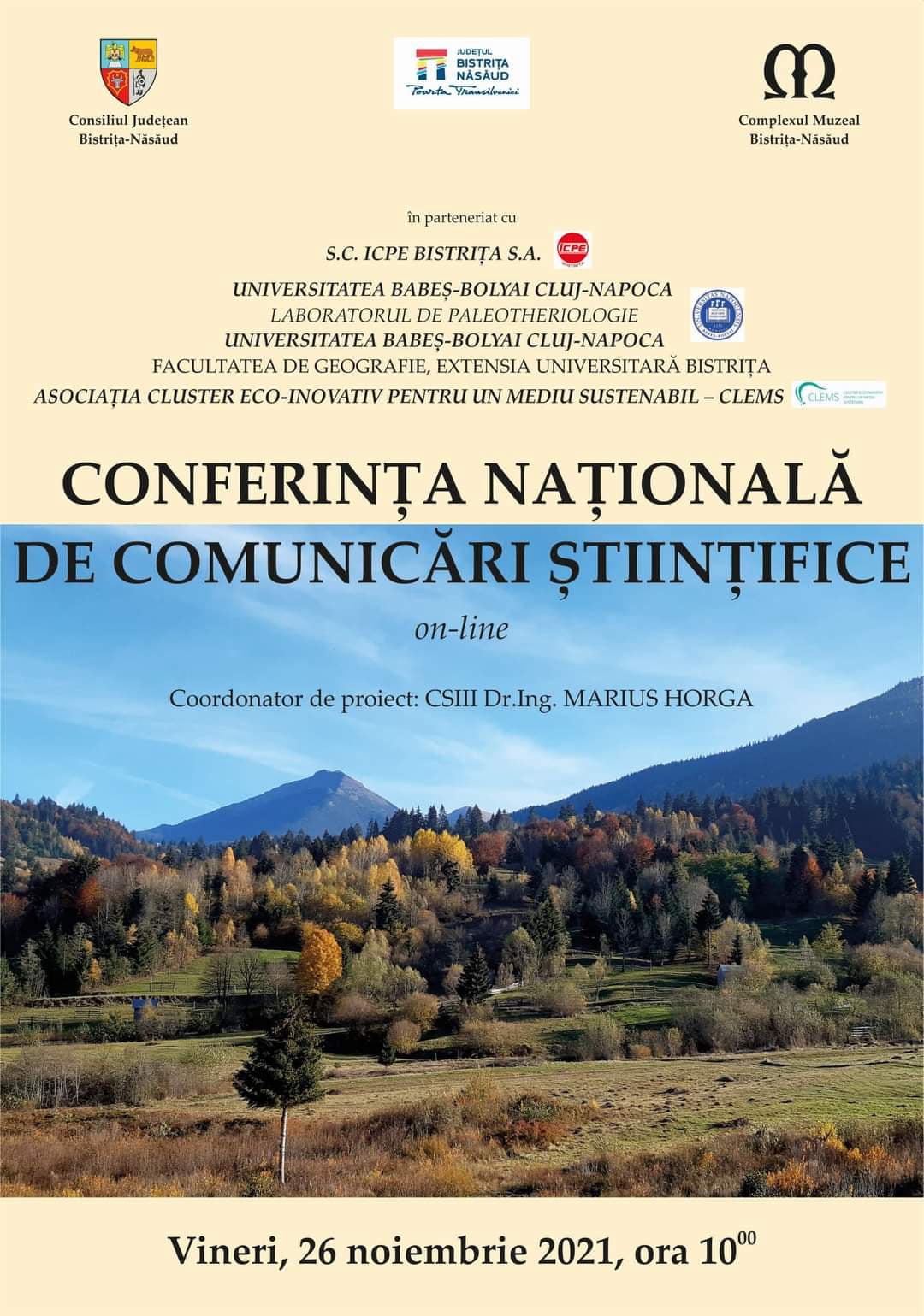CMBN Conferința Națională de Comunicări Științifice 2021